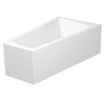 Duravit Paiova bad acryl afgeschuind 170x100x46cm rechts met aangevormd paneel en frame wit 0280230