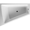 Duravit Paiova bad acryl afgeschuind 180x140x46cm links met aangevormd paneel en frame wit 0280234