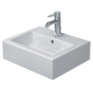 Duravit Vero fontein onderzijde geslepen 45x35cm met kraangat en overloop Wondergliss wit 0300307