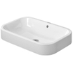 Duravit HappyD 2 opzetkom rechthoekig met overloop zonder kraangat 60x40cm met wondergliss wit SW54290