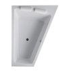 Duravit Paiova bad acryl afgeschuind rechts 170x130x46cm wit 0297536