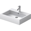 Duravit Vero wastafel onderzijde geslepen 60x47cm met kraangat en overloop met wondergliss wit 0290104