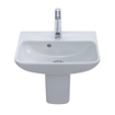 Duravit Me by starck fontein 450x155x320mm 1 kraangat overloop wit 0293427