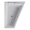 Duravit Paiova bad acryl afgeschuind rechts 180x140x46cm wit 0297538