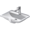 Duravit Starck 3 inbouwwastafel - 52.5x40cm - 1 kraangat - met overloop - wit 0313866
