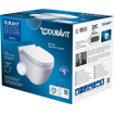 Duravit Starck 3 wandclosetset diepspoel spoelrandloos 36x54cm met softclose closetzitting Wondergliss wit SW358500