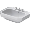 Duravit Serie 1930 wastafel 70x50cm 1 kraangat overloop wit 0306770