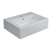 Duravit Vero fontein onderzijde geslepen 45x35cm met kraangat en overloop wit 0300306