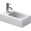 Duravit Vero fontein 25x45cm met kraangat en overloop met wondergliss wit 0291346