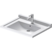 Duravit Starck 3 wastafel 70x54,5cm 1 kraangat overloop wit 0316326