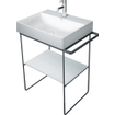 Duravit Durasquare metalen console 665x740x451mm zwart zijdemat SW339395