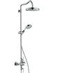 AXOR Montreux showerpipe: met douchekraan thermostatisch met 1 jet hoofddouche met hoofddouche Ø24cm chroom SW95087