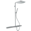 AXOR 800 1jet showerpipe met douchekraan thermostatisch 2 functies met 2jet staafhanddouche chroom SW157225