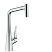 Hansgrohe Metris 1-gr keukenmkr 320 m/uittrekb vuistdche 2jet chrm SW528963