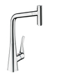 Hansgrohe Metris select 1-gr keukenmengkraan 320 m/uittrekb uitloop chroom SW528975