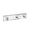 Hansgrohe RainSelect afbouwdeel voor inbouw douchekraan thermostatisch voor 2 functies met handdouchehouder 45.6x90cm wit/chroom SW157085