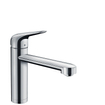 Hansgrohe M42 M423-H120 1-gats keukenkraan v. plaatsing v. het raam m. 360° draaibare uitloop omklapbaar chroom SW241703
