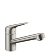 Hansgrohe M42 M421-H100 1-gats keukenkraan m. 360° draaibare uitloop chroom SW241705