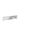 Hansgrohe RainSelect afbouwdeel voor inbouw douchekraan thermostatisch voor 2 functies 45.6x90cm chroom SW358767