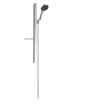 Hansgrohe Rainfinity glijstangset m. 130 3jet handdouche m. zeepschaal 90cm met doucheslang 160cm EcoSmart chroom SW358887