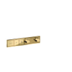 Hansgrohe RainSelect afbouwdeel v. inbouw douchekraan thermostatisch v. 2 functies 45.6x90cm polished gold SW385580