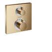 Hansgrohe Ecostat Square afbouwdeel v. inbouw thermostaat m. stop- en omstelkraan brushed bronze SW358647