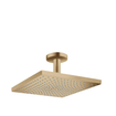 Hansgrohe Raindance E Square hoofddouche E300 1jet m. plafondbevestiging 15.8cm 30x30cm brushed bronze SW385688