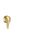 Hansgrohe Fixfit muuraansl.bocht E zo/terugslagklep pol gold optic SW528875