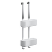 Geesa Frame Doucherek hangend dubbel 25cm Wit / Chroom SW546688