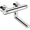 Hansa Hansacare wandkraan thermostatisch met draaibare uitloop 25.9cm met verdekte afsluitbare koppelingen chroom 0396249