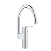 GROHE Eurosmart Keukenkraan - hoog - draaibare uitloop - chroom SW536486