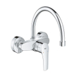 GROHE Eurosmart Keukenkraan - hoog - draaibare uitloop - inbouw - chroom SW536493