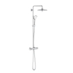 GROHE Euphoria Regendoucheset Opbouw- hoofddouche 26cm - massage handdouche rond - watersaving - thermostatisch - chroom SW536450