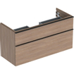 Geberit iCon wastafelonderkast 118.4x61.5x47.6cm 2 lades met softclose Spaanplaat Eiken SW637594