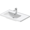 Duravit D-Neo wastafel met wondergliss 80x48x17cm 1 kraangat rechthoek Keramiek Wit SW640481