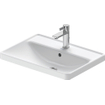 Duravit D-Neo inbouwwastafel 60x44x17cm 1 kraangat rechthoek Keramiek Wit SW640396