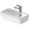 Duravit D-Neo Fonteinbak met wondergliss 40x22x14cm 1 kraangat rechthoek Keramiek Wit SW640443