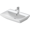 Duravit D-Neo wastafel met wondergliss 65x44x17cm 1 kraangat rechthoek Keramiek Wit SW640532