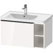 Duravit D-Neo wastafelonderkast 78.4x44x45.2cm 1 lade met softclose wit Hoogglans SW640710