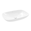 Villeroy & Boch Loop & friends opzetwastafel 62x42cm rechthoek zonder overloop CeramicPlus wit SW644144
