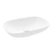 Villeroy & Boch Loop & friends opzetwastafel 56x38cm rechth m/o C+ stone white SW644124