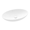 Villeroy & Boch Loop & Friends Opzetwastafel - 620 x 420 x 120 mat stone white (wit) CeramicPlus - met overloop SW644101