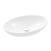 Villeroy & Boch Loop & friends opzetwastafel 56x38cm ovaal m/ov C+ stone white SW644105