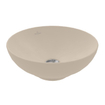 Villeroy & Boch Loop & friends opzetwastafel 38cm rond met overloop CeramicPlus almond SW644076
