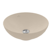Villeroy & Boch Loop & Friends Opzetwastafel - 38 x 38 x 12 cm - Almond CeramicPlus - zonder overloop SW644125