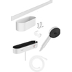 Hansgrohe Wallstoris set thermostaat+handdoucheset+korf+wisser mat wit SW651240