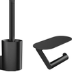 Hansgrohe Wallstoris toiletset rolhouder en borstelgarnituur mat zwart SW651192
