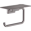 Hansgrohe Addstoris closetrolhouder met planchet brushed black chroom SW651682