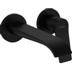 Hansgrohe VIVENIS inbouw wastafelmengkraan wand voorsprong 192 mm zwart mat SW642486
