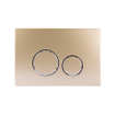 Starbluedisc Doppio bedieningsplaat voor Geberit UP100/UP320/UP720 reservoir chroom/champ gold SW681489